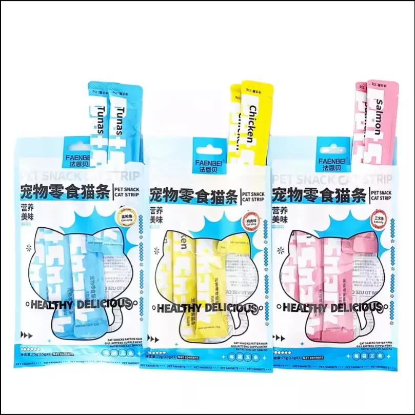 Limited time special offer Snack Bars 15g Wet Food Pet Treats Cat Strips Alimentos mascotas