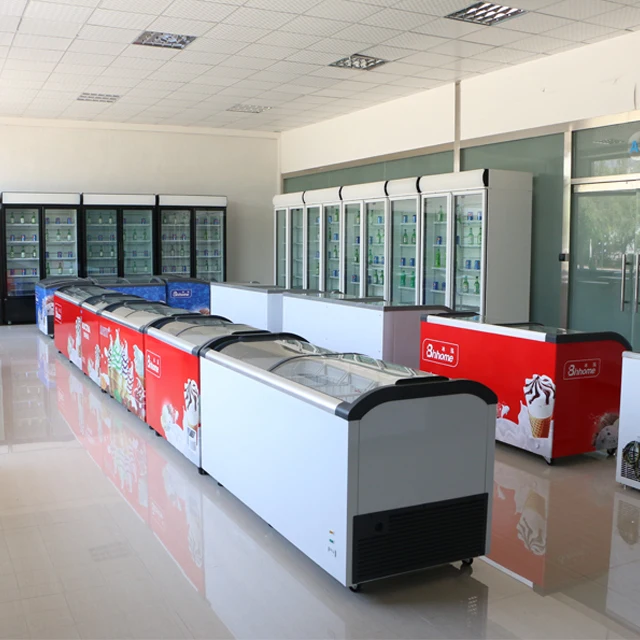 Supermarket Convenience Stores Are Universal Refrigeration Equipment Ice Cream Dipping Cabinet Chest Freezers