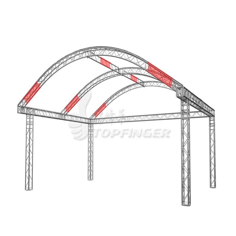 Global Truss Round Arch Stage 8x6m Extension Set  Buy Cheap At Huss Light & Sound