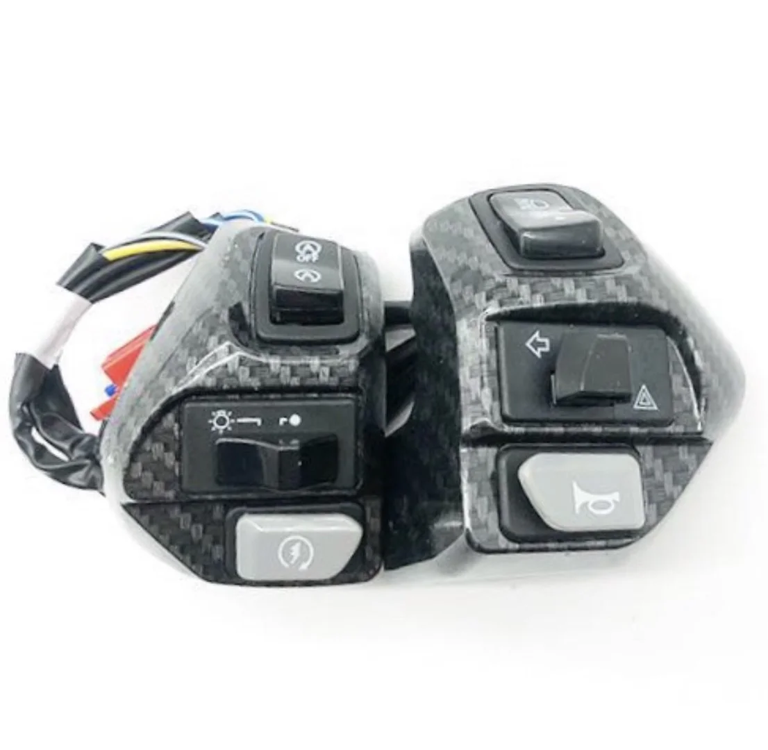Motorcycle domino aerox handle switch headlamp horn start handle button control switch assembly