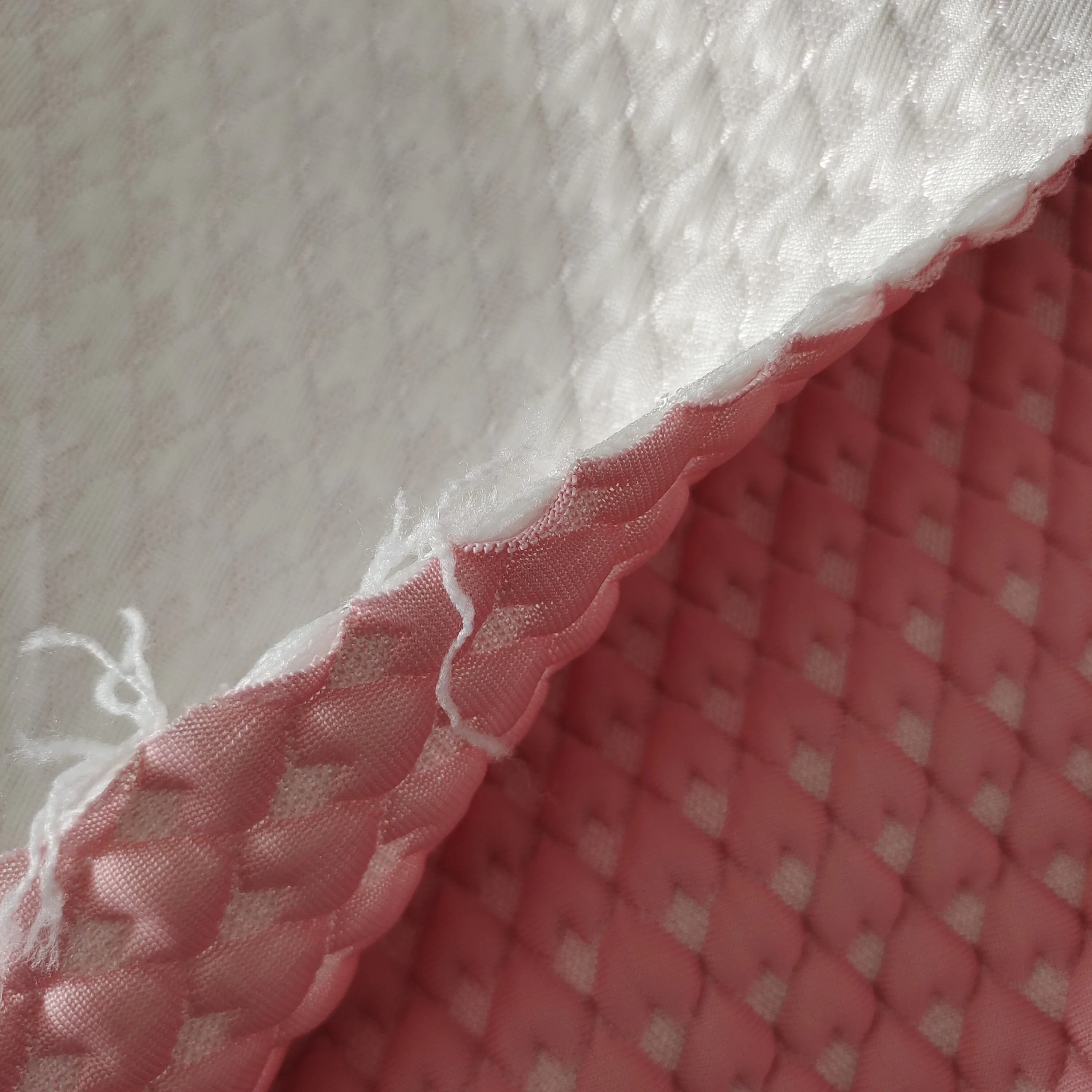 Manufacturers spot ice silk fabric mat diamond lattice clip cotton fabric knitted waffle fabric