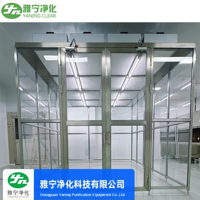ISO GMP Dust-Free PVC Wall Panel Modular Clean Room for Laboratory FFU Air Cleaning Equipment Hard Wall Clean Booth