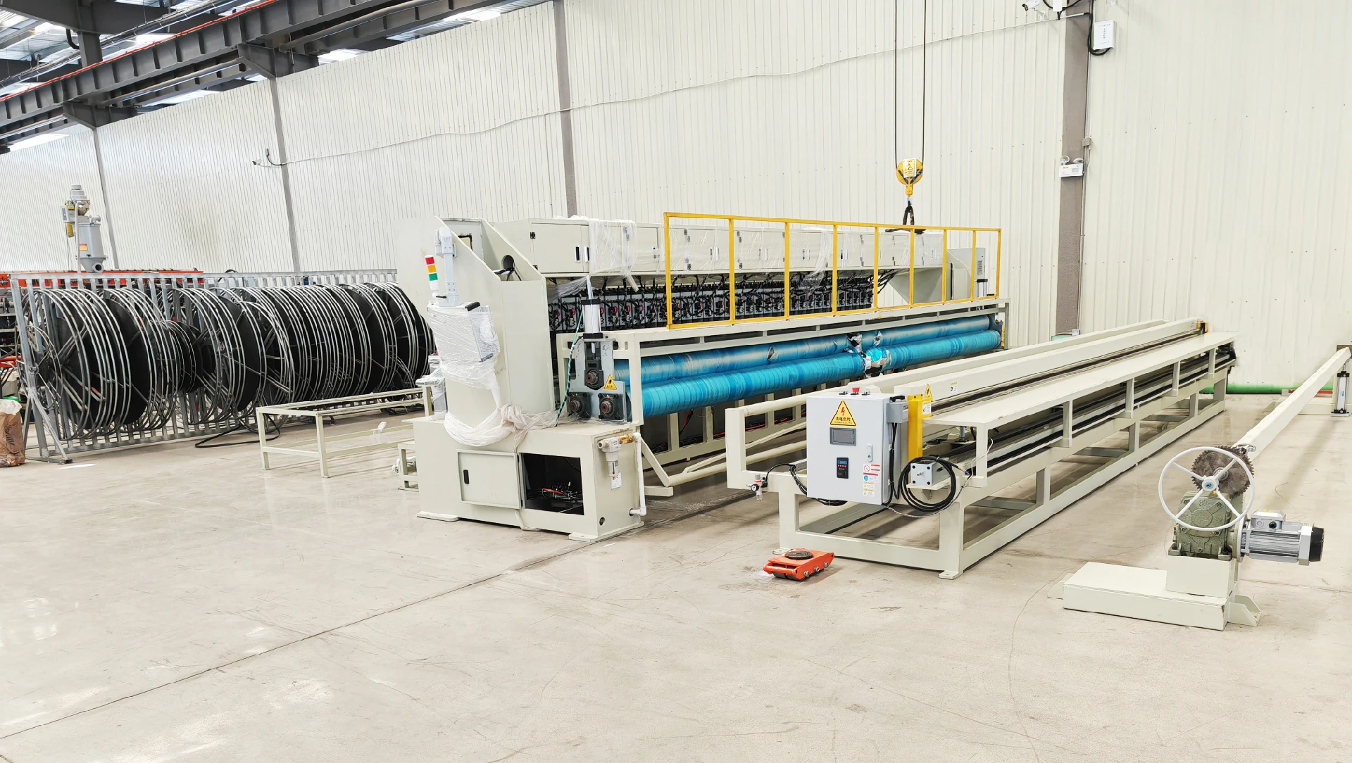 PP PE PVC New Automatic Geogrid Vibration Friction Welding Machines are controlled by PLC