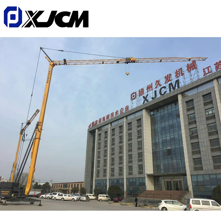 Ton Self Erecting Mini Folding Tower Crane High Efficiency Remote Controlling 2 Ton 3 Ton 4 Provided Tower Crane Spare Parts 25m