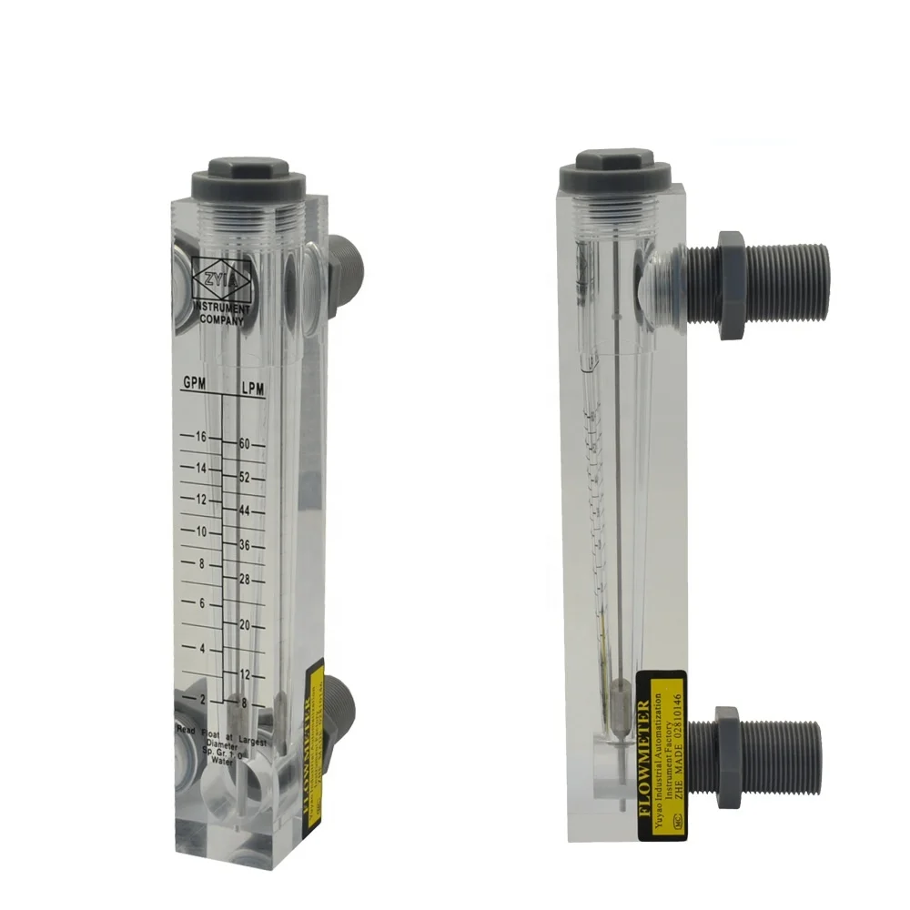Panel type adjust acrylic glass tube stainless steel float air oxygen blue white flowmeter flow meter regulator rotameter