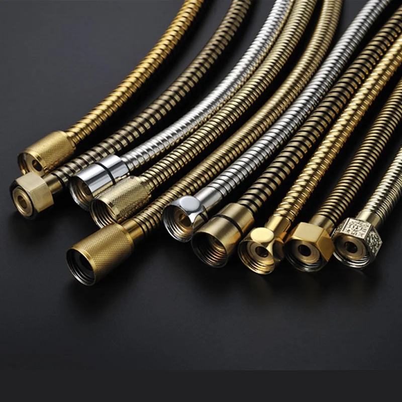 Wholesale Bathroom Toilet Sanitary Accessory Metal Handheld Shower Hose Double Lock Hose