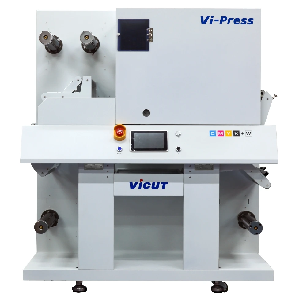 Vi-press 5 Color Print Label Machine Digital Printers with Lamination Function