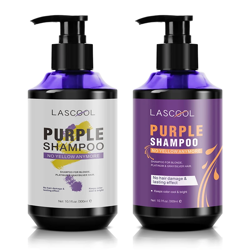OEM wholesale sulfate free dry shampoo natural herbal Anti-brassy silver purple shampoo private label for professional salon use