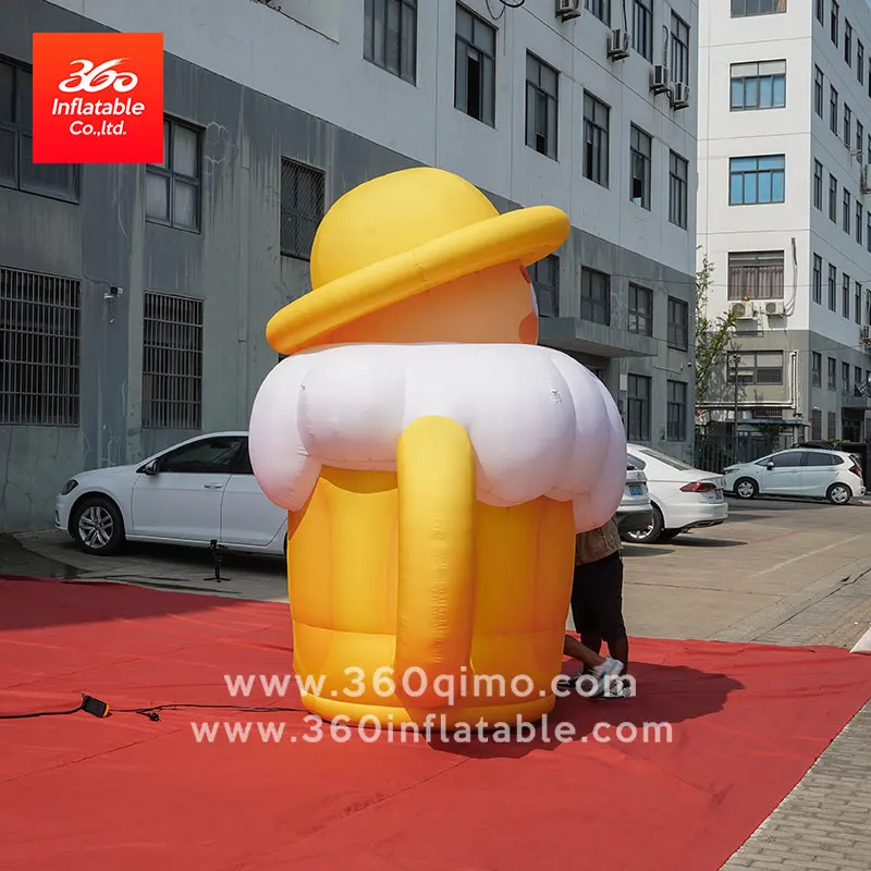 Customize Giant Advertising Inflatable Beer Cup Man Custom Inflatables