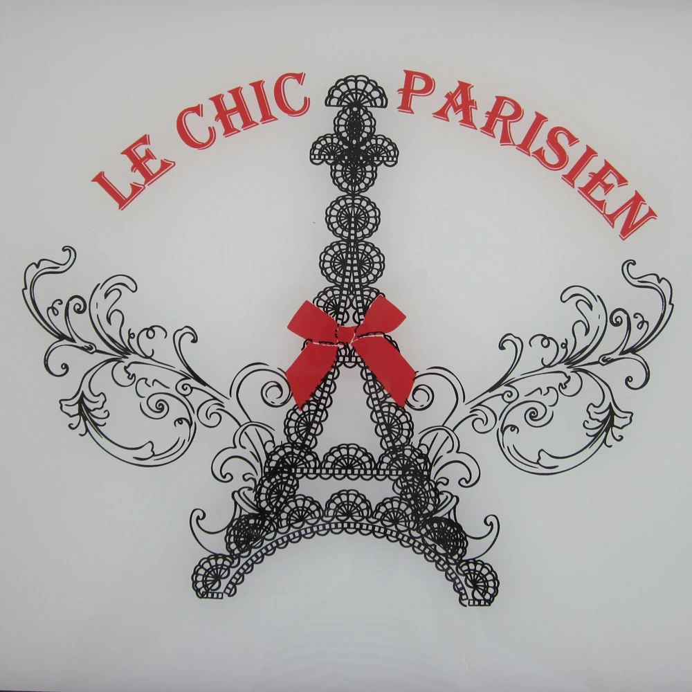 Customize clear tempered glass cutting board for kitchen