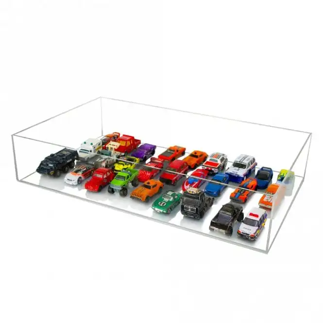 Manufacturer Custom Clear Rectangle Durable Recycled Acrylic Tray With No Handles