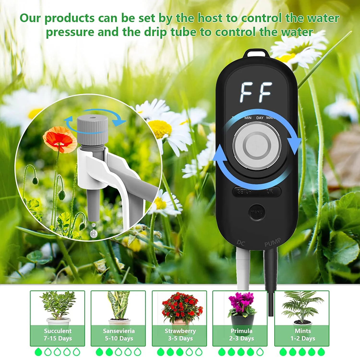 3m pump plant watering devices timer smart drip Irrigation kit automatic home garden plant self watering system