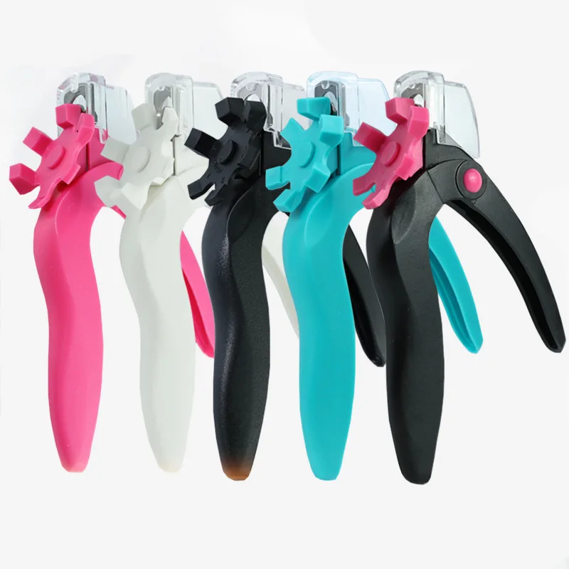 Professional Stainless Steel Adjustable Nail Art Clipper Measuring Dial U Word Nail Tip Cutter