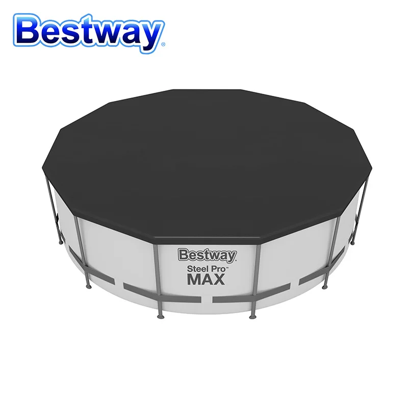 Bestway 56420 Steel Pro MAX 12ft x 48in 366cm x 122cm Family Garden Metal Frame PVC Round Above Ground Swimming Pool