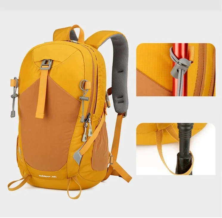Unisex HIKING BACKPACK Ultra-Light Waterproof Camping Backpack with USB Soft Ripstop Material Zipper Closure Outdoor Features