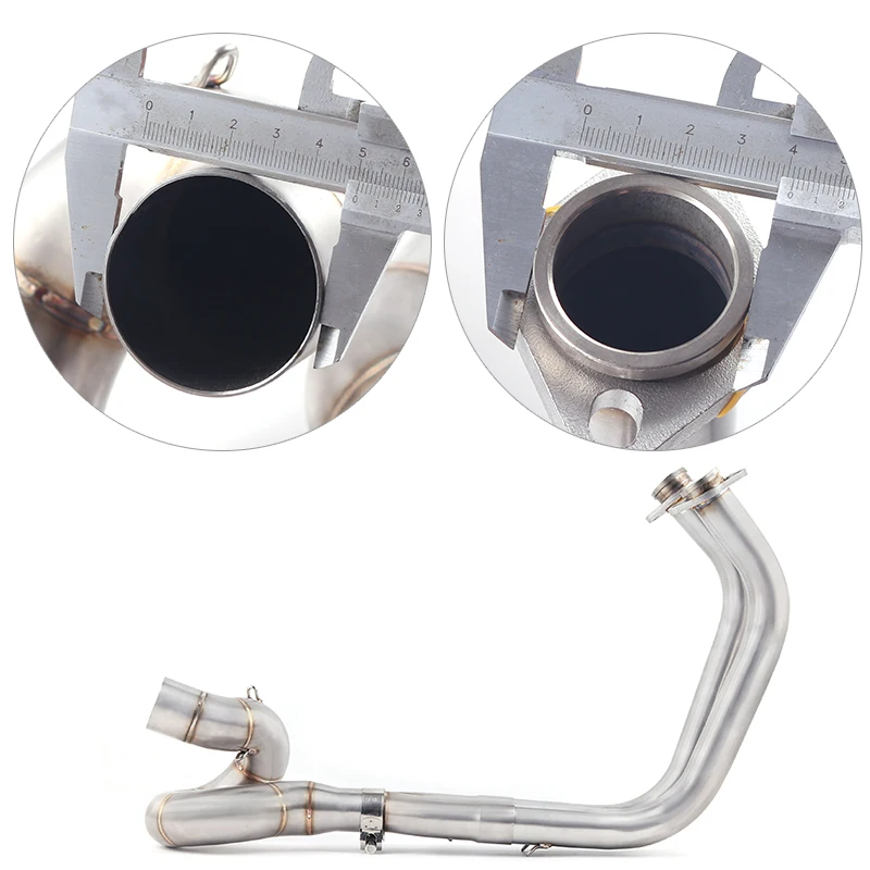 Motorcycle Exhaust Muffler Middle Link Pipe Full System Slip On For NINJA650R ninja650 Z650