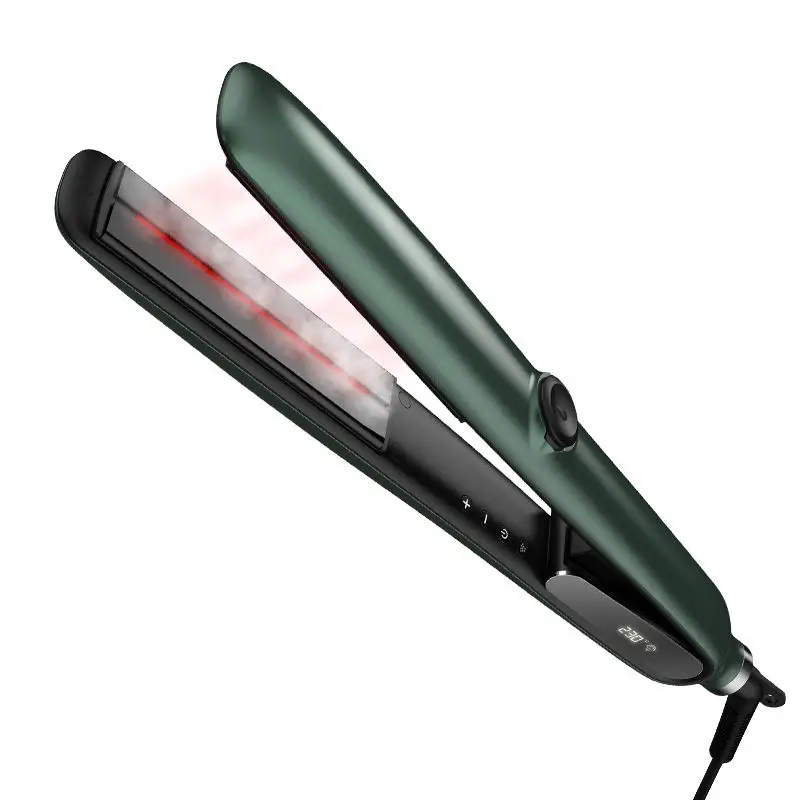 private label professional steam infrared hair straightener steampod vapor hair iron straightening flat Iron steam straightener