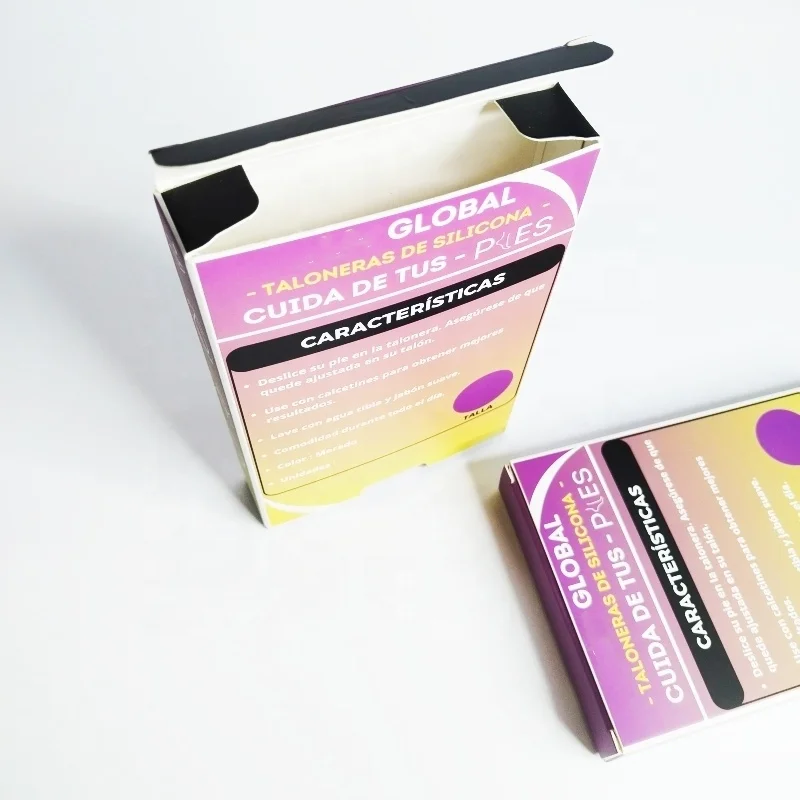 low MOQ Manufacturer Custom size thicker Ivory Cardboard folding paper boxes for insole or shoe pad