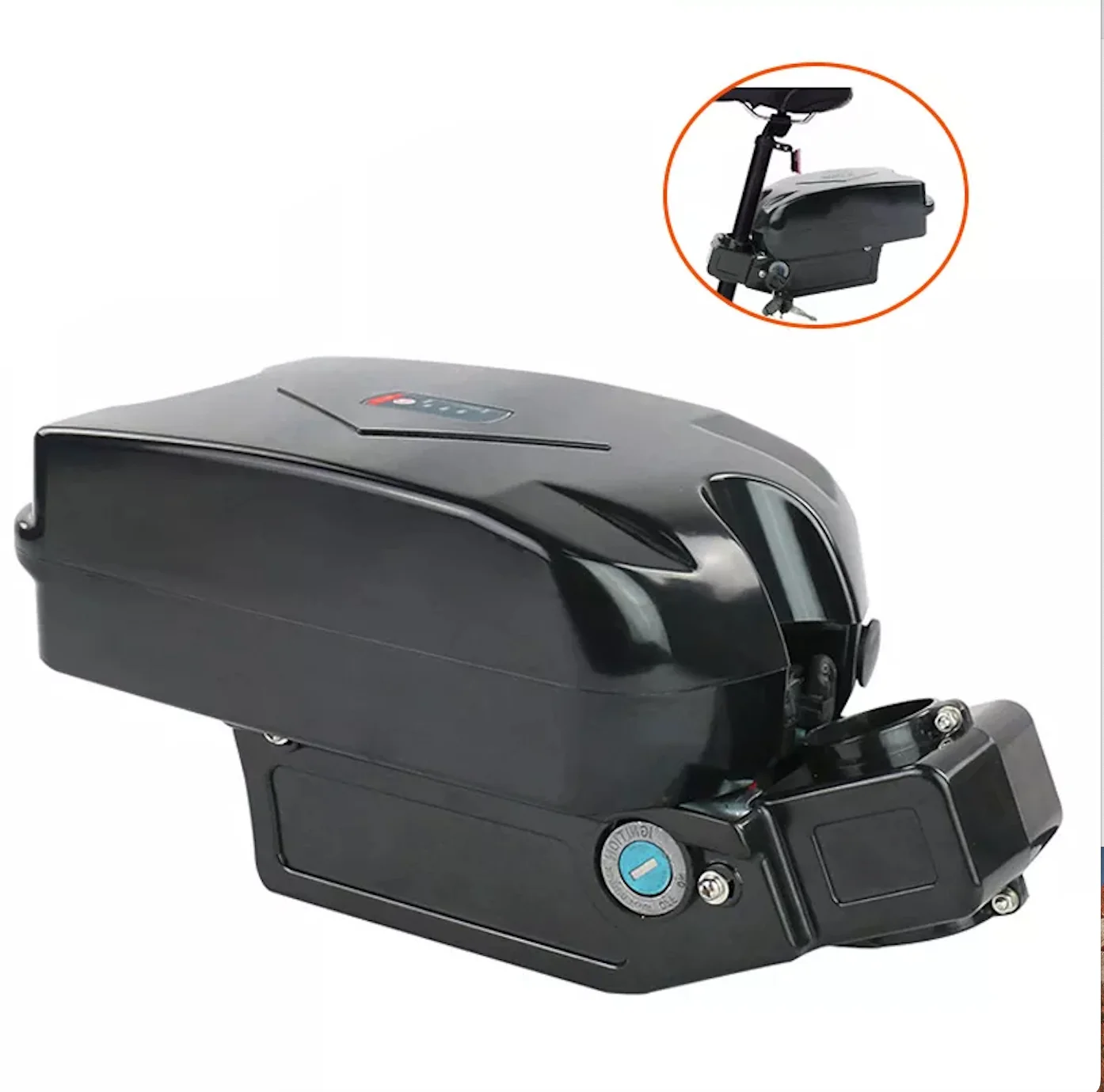 E-bike Battery 18650 36V48V 10.5Ah 14Ah 17.5Ah Lithium ion Battery Seat Tube Rechargeable Battery Pack  Little Frog Case