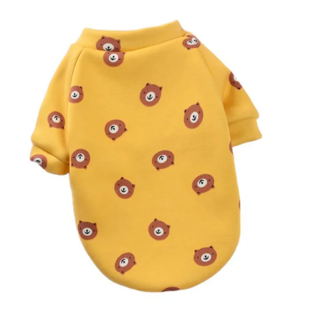 Милая одежда для домашних животных летняя рубашка с героями мультфильмов повседневные жилеты футболка котом щенков собак качественная Классическая однотонная из полиэстера