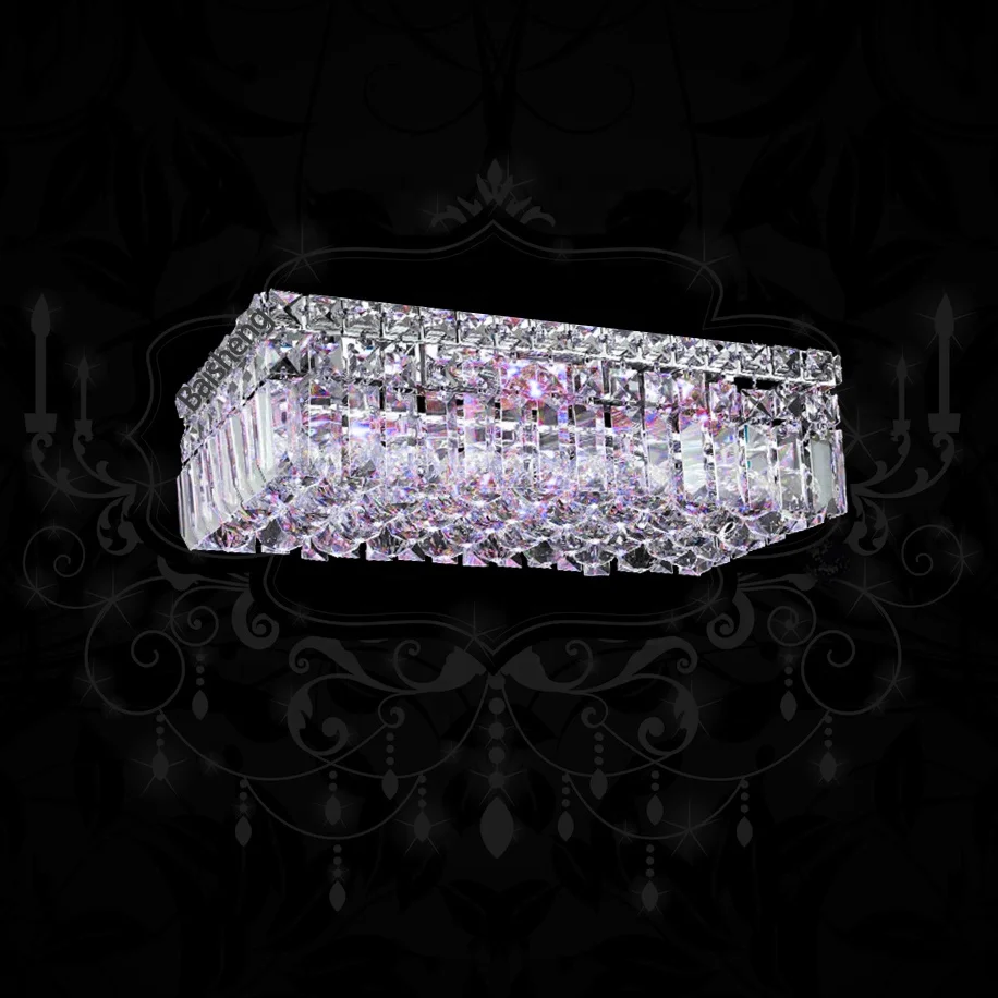 
square rectangle round crystal chandelier modern ceiling light for home house bedroom living room live casa restaurant luxury 