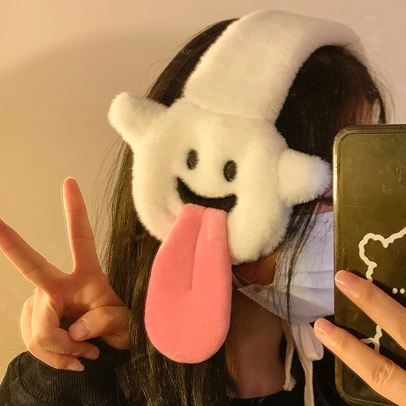 FF3244 Funny Cartoon Soft Cozy Ear Muffs Warmer Halloween Costume Fluffy Packable Windproof Warm Winter Earmuffs Headband
