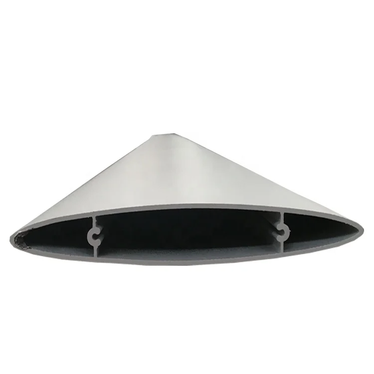 Anodized Elliptical Aluminum Alloy Tube Slider Oval Shape 7075 Aluminum Alloy Tube