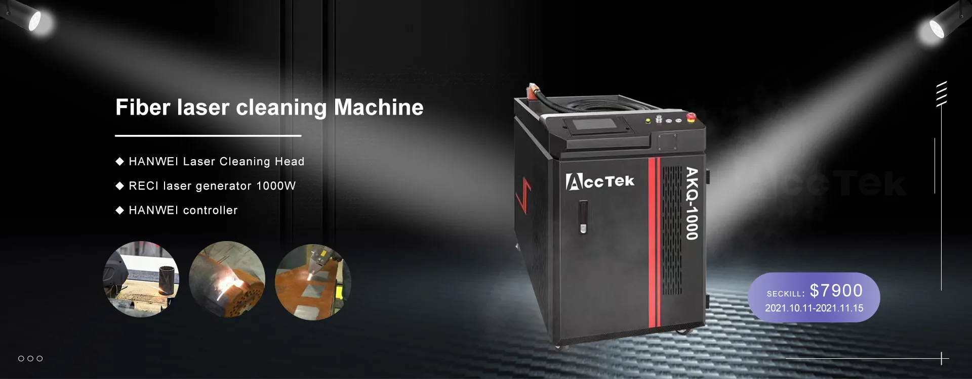 Jinan 2000W Metal Paint Coat Removing Laser Cleaning Rust Machine