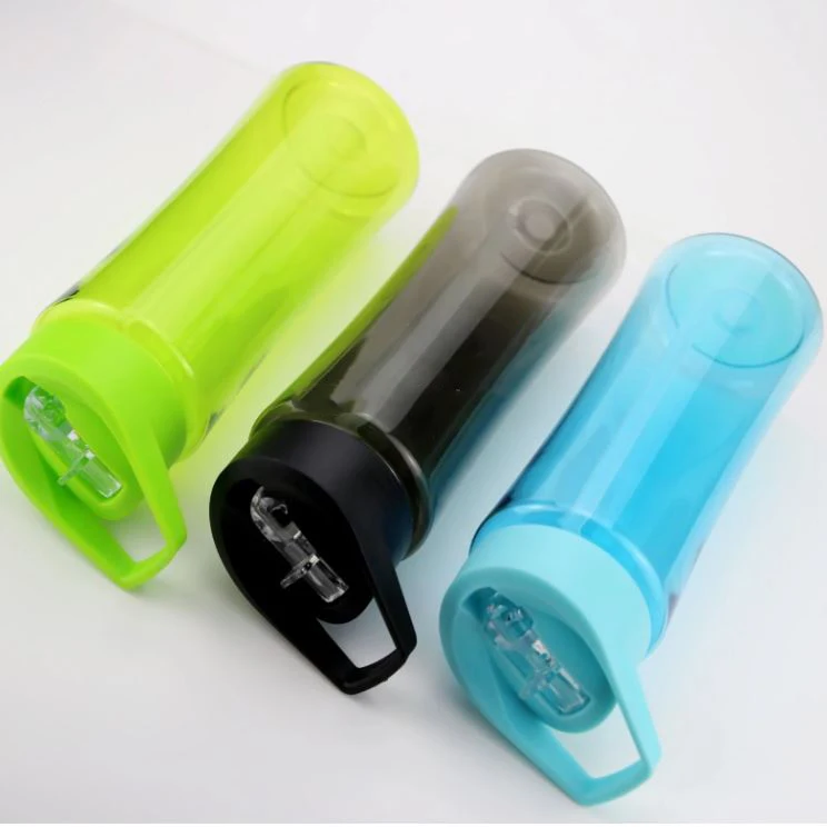 
wholesale cheap Custom logo 500ml drink plastic water bottle with straw 