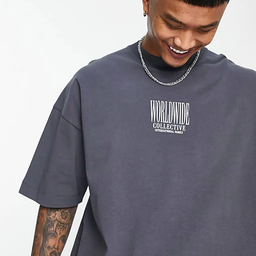 custom baggy unisex 100% cotton blank overs t shirt heavy cotton 280 gsm cotton embroidery oversized tshirt