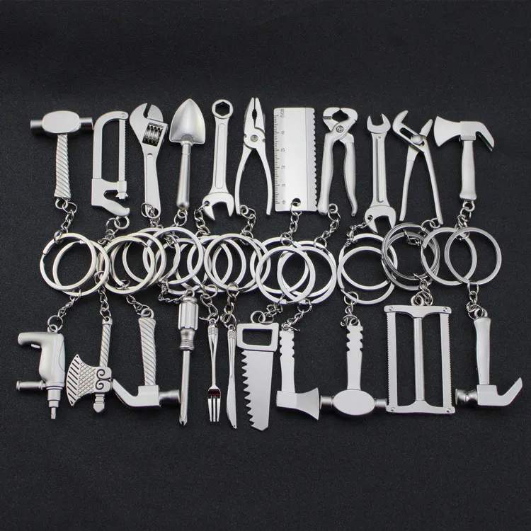 Alloy Carabiner Keychain with Drill Tool Metal Gift Accessory
