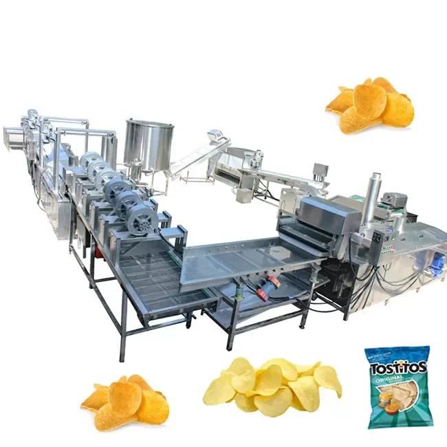 Pakistan Commercial Machinery Price Automatic Frier Fresh Potato Chips Production Line