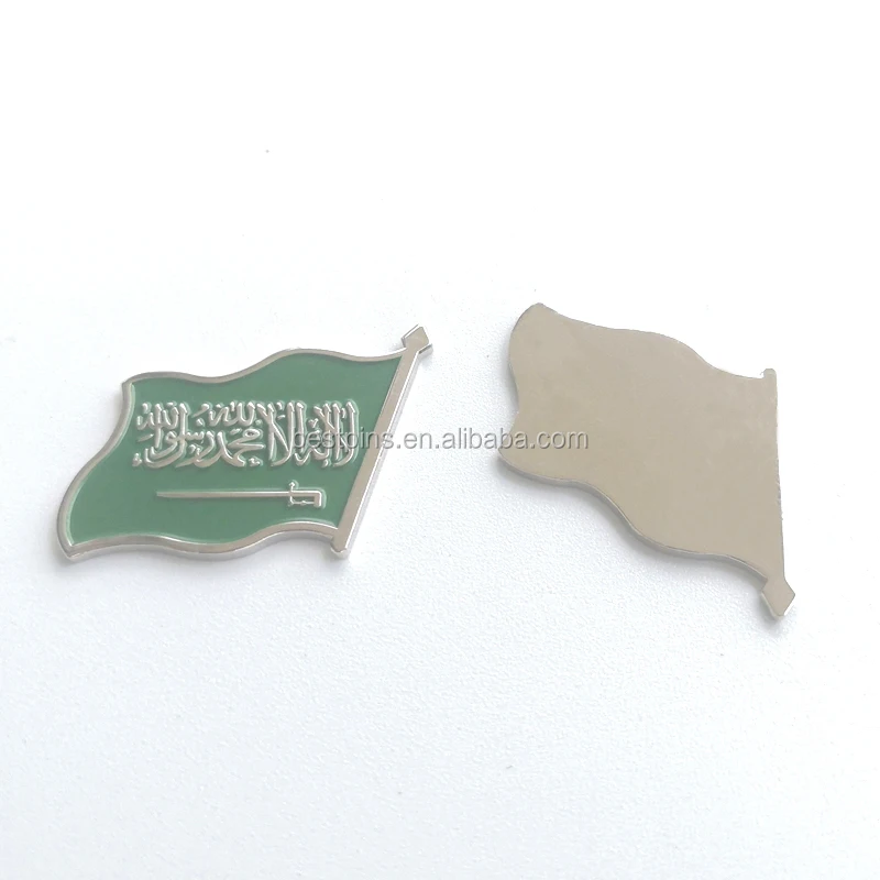 Saudi Arabia National Day items Feature Product flag palm tree lapel pin