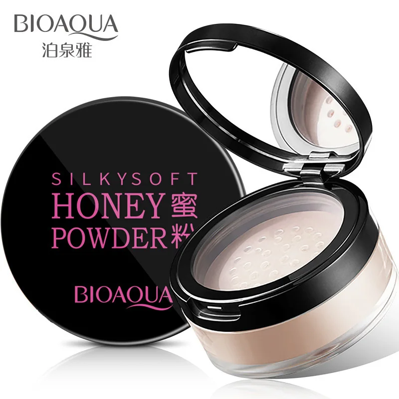 OEM bioaqua oil controlling mineral repairing long lasting breathable vegan whitening loose setting powder
