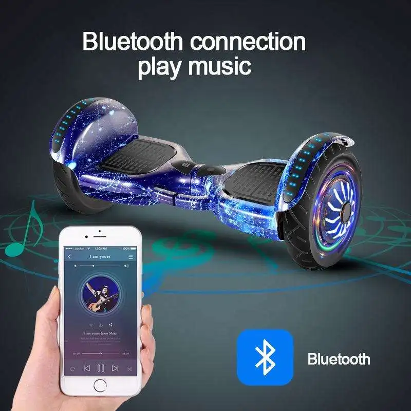 Goodseller US Stock  2 wheel 350w app control hoverboard  Electric 350w 10 inch motor Electric Hoverboard For Children