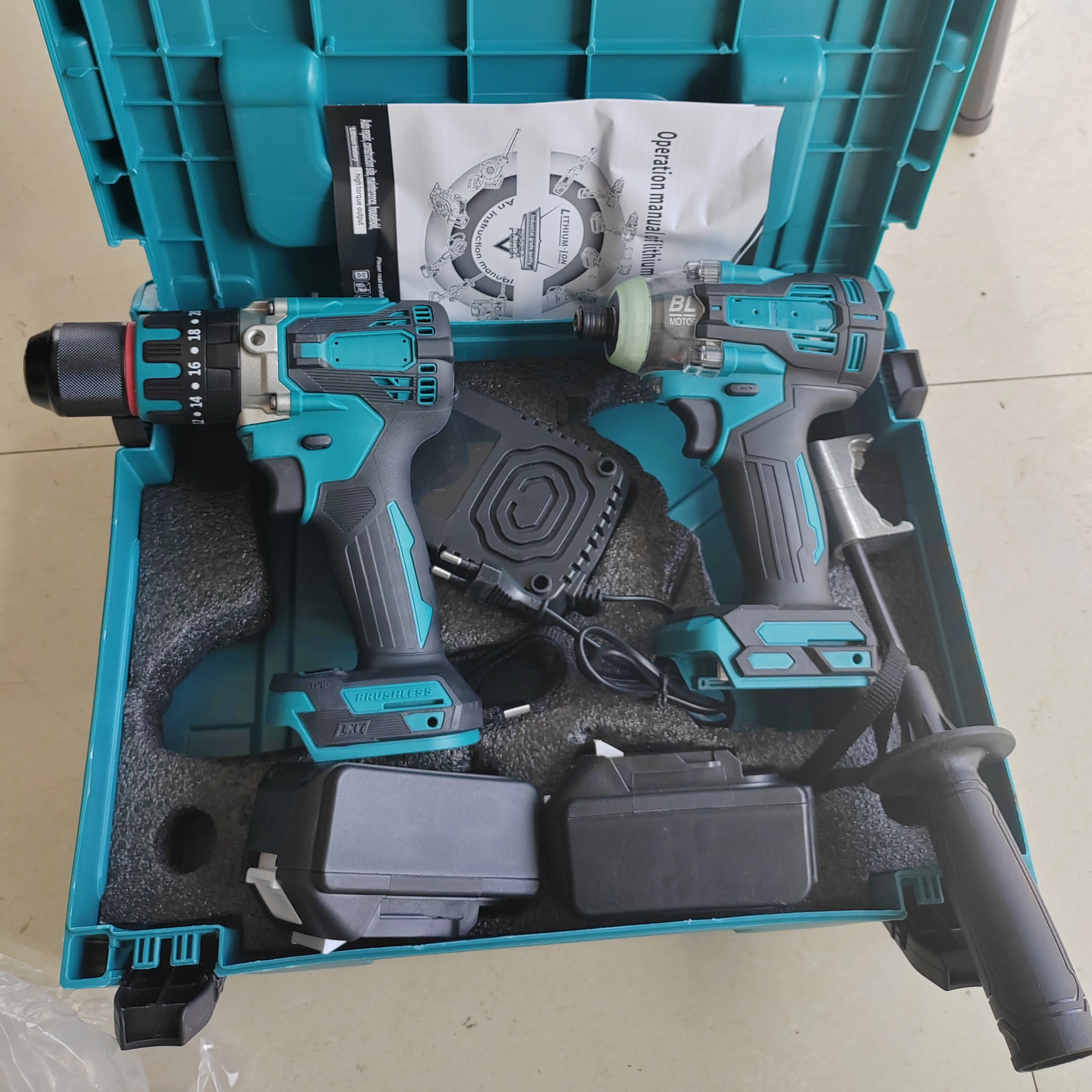 Lithium Battery Brushless Driver Brushless Lithium Electric Drill High Torque Impact Wrench Screwdriver tool