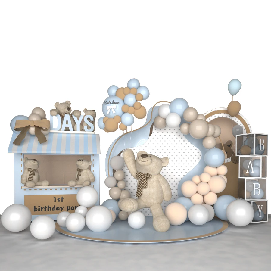 DIY Custom Wholesale Gold Pink Pastel Skin Wedding Festival Birthday Background Wall Decoration Air Garland Arch Balloon Kit Set