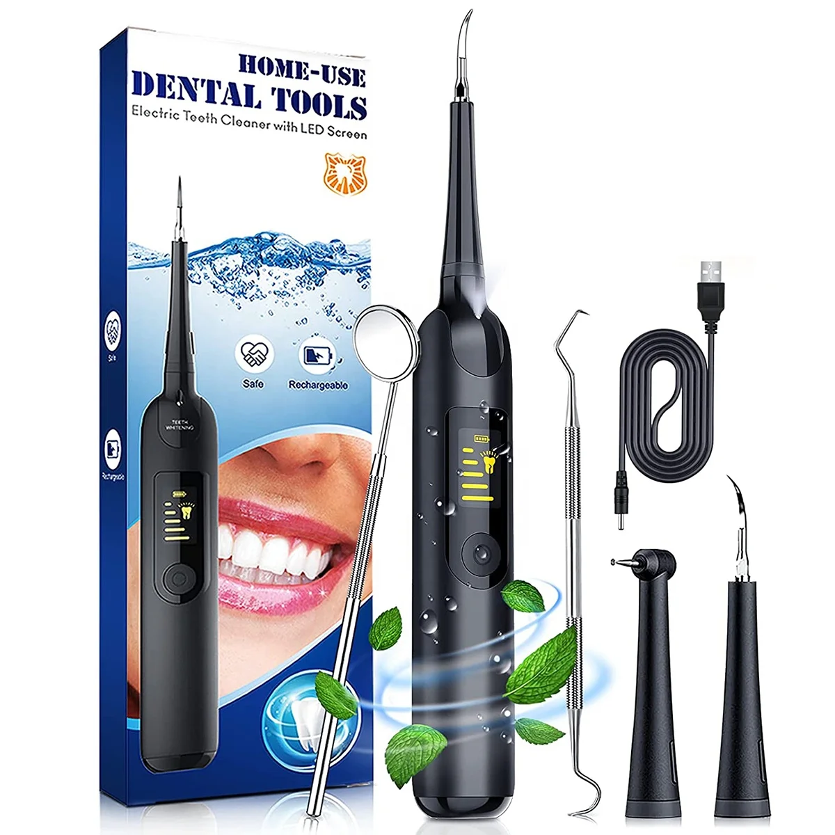 Набор для отбеливания зубов, устройство для ухода за полостью рта, Ультразвуковой Электрический прибор для чистки зубов, зубной скалер