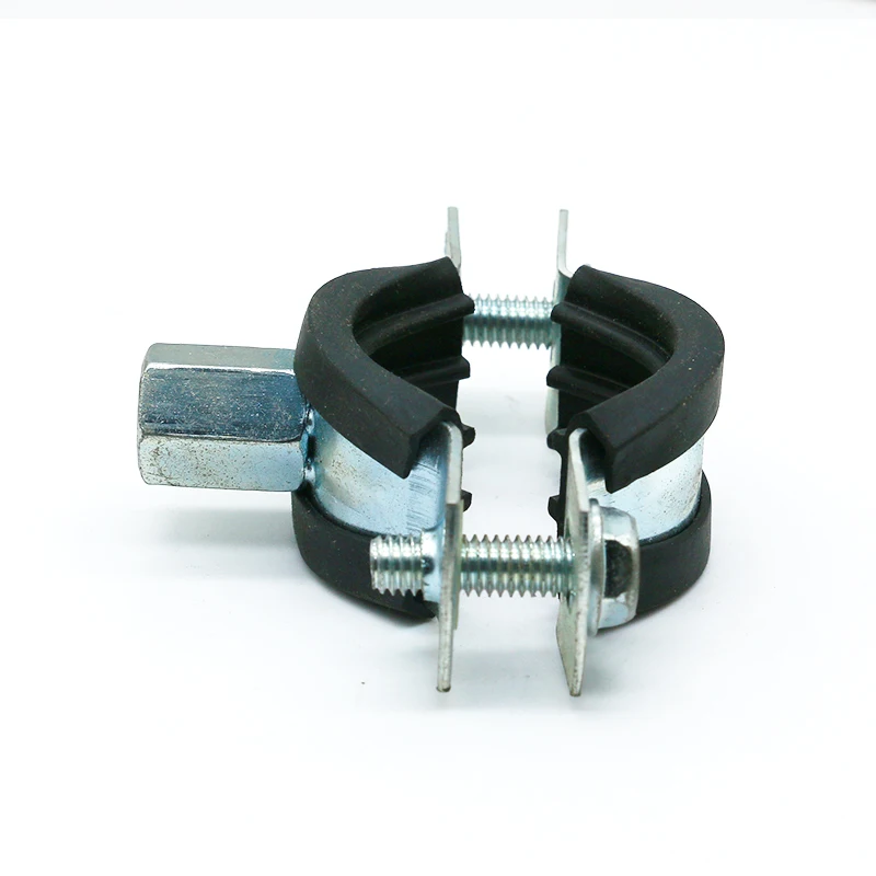 Pipe Clamp Bracket Steel Zinc Plated Exhaust Pipe Clamp Quick Release Pipe Clamps
