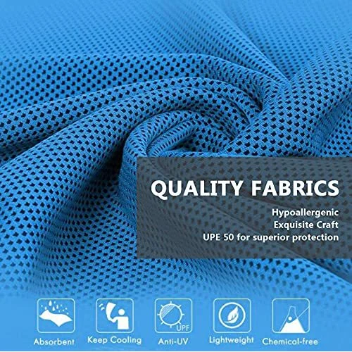 Custom Designed Multi-Color Breathable Polyester & Microfiber Quick Dry Gym Sports & Yoga Cooling Neck Towel Adults Soft Logo