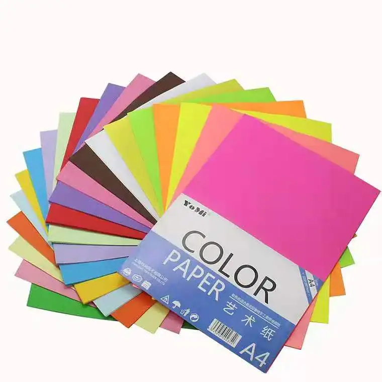 A4 A3 size Paperboard White Ivory white lucky digital notebook inner green pink red craft paper bond  wrapping color paper