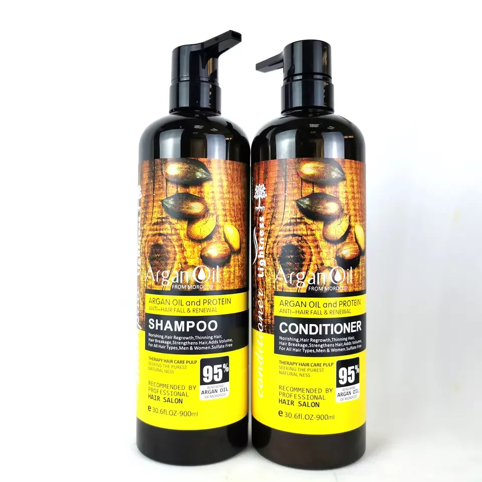 Natural Lightness Argan Oil Shampoo Organic Hair Care Repairing Smoothing Hair Mask Vegan Hair Shampoo And Conditioner