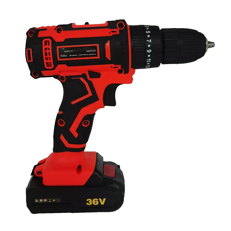 20V/24V/18V/24V Lithium Battery 13Mm Brushless Double Speed Impact Drill
