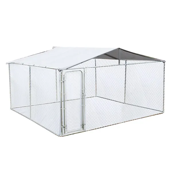 
Galvanized Chain Link Kennel Chicken Walk-in Run Enclosure Rabbit Hutch Poultry Coop Duck House 