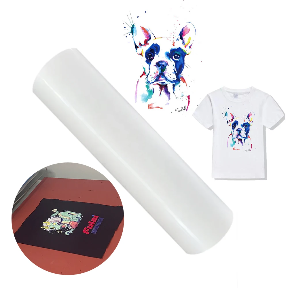 Printable A3 Dtf Film Rolls Pet Heat Transfer Film Pattern Printing For Clothing/Back Collar Tag/Canvas Bag/Backpack