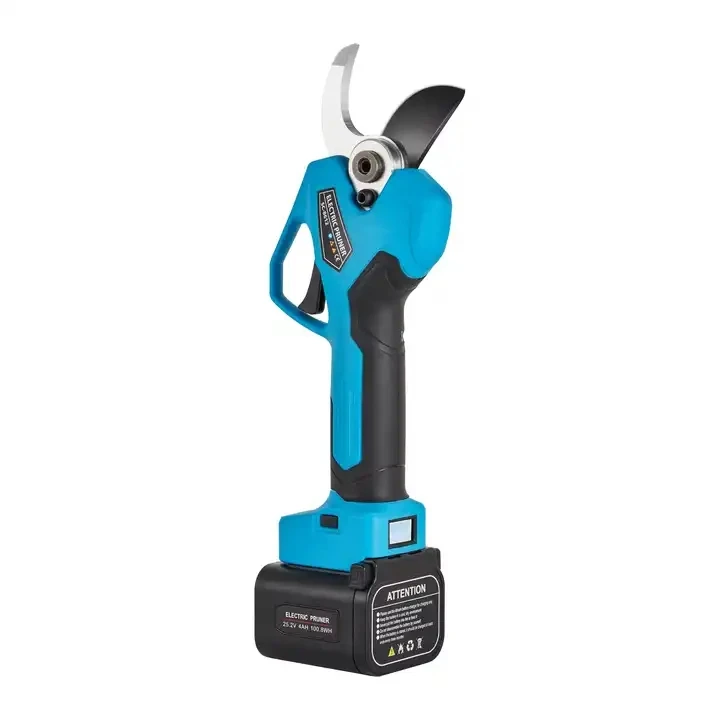 45mm Electric Cordless Pruning Shears Branch Scissor Cutter Pruner With 2 Batteries