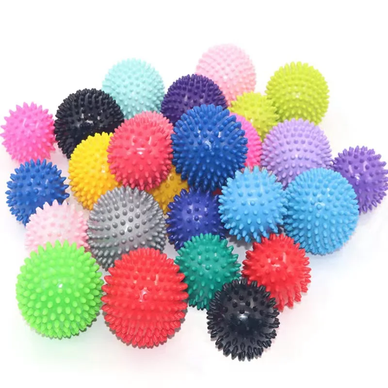 Hot selling Physical Spiky Massage Ball Portable Foot Back Muscle Deep fascia Release Spiked Massager Roller ball