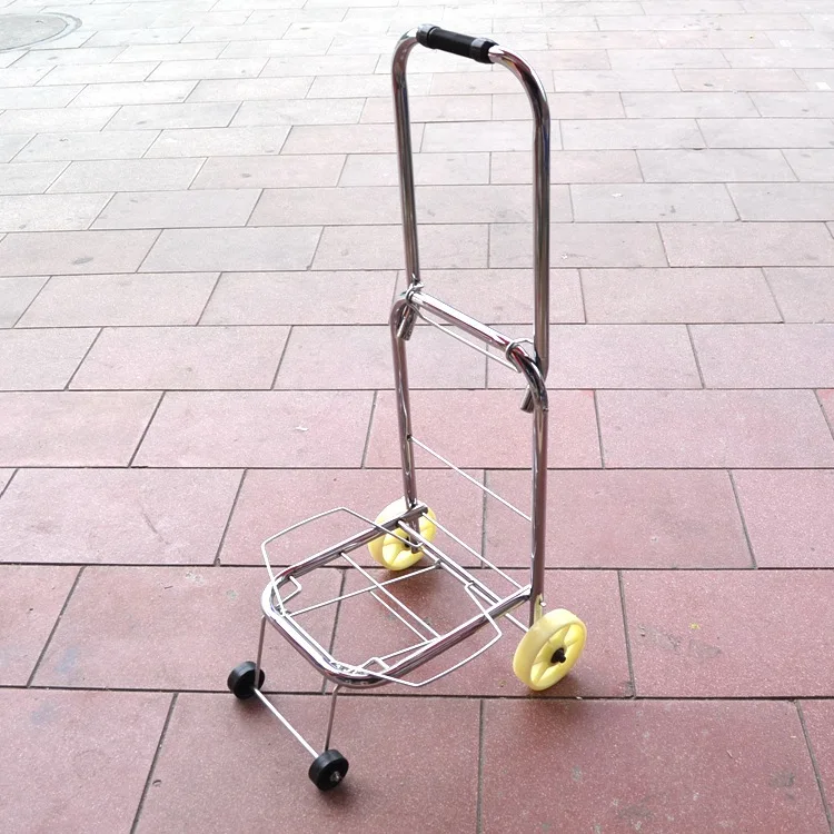 
solid 4 wheels express logistic folding Luggage shopping cart super bearing 70KG weight supermarket trolley cart 