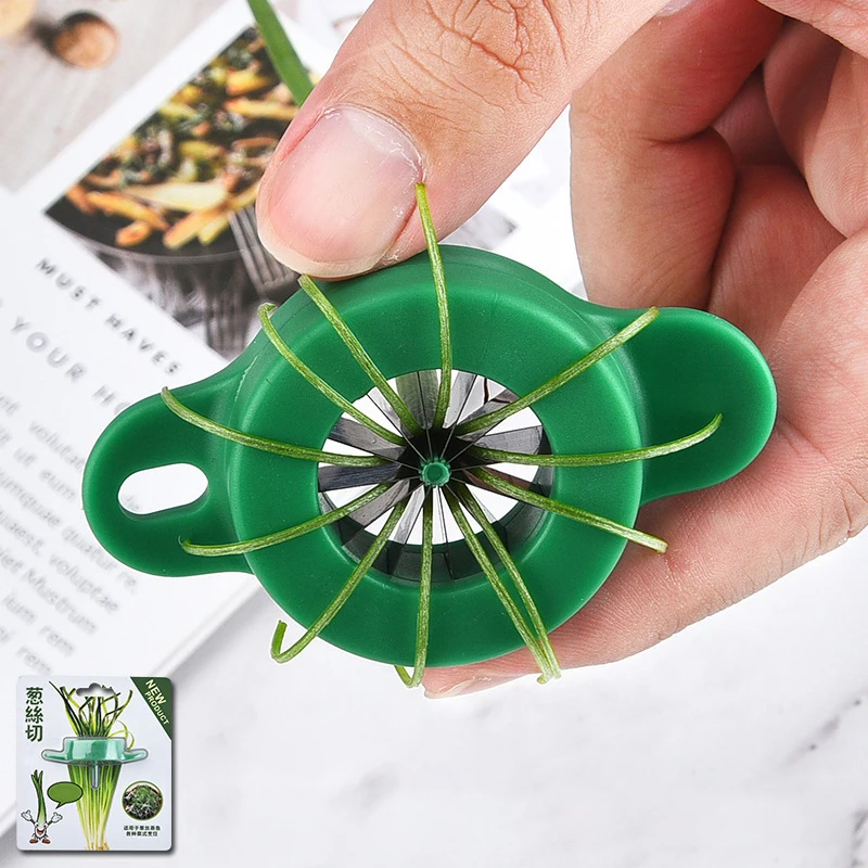 Syh657 Multi-Functional Manual Scallion Separator Gadget Tool Green Onion Shredder Slicer Onion Cutter