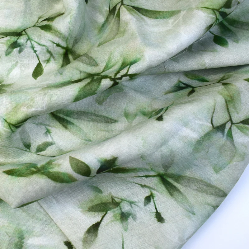 
Hot Sale Ramie And Linen Blend With Garment Printing Fabirc 